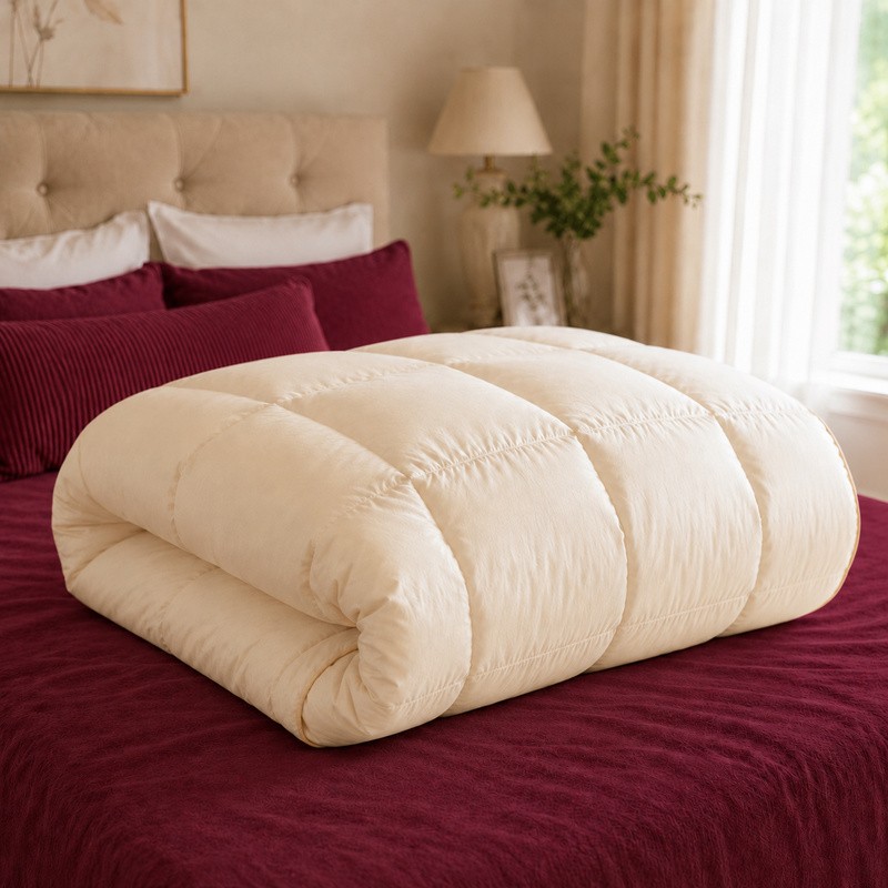 Kołdra pierzowa 180x200 — 2,6 kg wsadu | Poszwa 100% bawełna