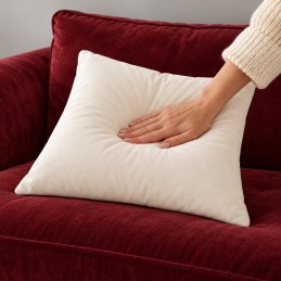 Jasiek z wełną 50x50 ecru — sprężysty komfort, 600 g